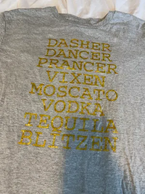 drunken reindeer Tshirt Size L thumbnail 5