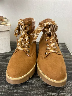 Magellan Brown Suede Lace Up Hiking Outdoor Boots 9 thumbnail 2