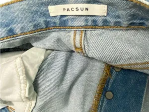 PACSUN Women’s Jeans Light Wash High Waisted Straight Leg Size 30 Short Raw Hem thumbnail 12