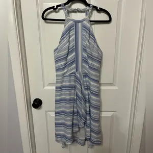Amanda Uprichard Vineyard Striped Cotton Mini open back size large black white‎ thumbnail 4