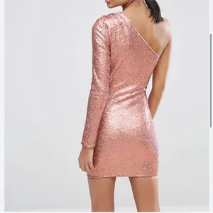 VICI x Gina Dress size XL One Shoulder‎ Pink Sequin Mini NWT Night Out thumbnail 3