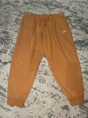 Nike Embroidered Logo Jogger Sweatpants XXL Brown Athletic Lounge thumbnail 3
