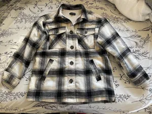 Sherpa Plaid Jacket Size M thumbnail 1