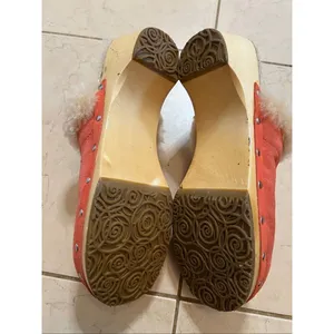 UGG Australia Coral Kalie Suede Sheepskin Lined Clog Slide Size 10 thumbnail 9