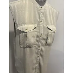 Free People Sz: S We The Free Lightweight Sleeveless Button Front Dress Pockets thumbnail 10