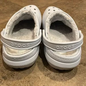 Crocs Blue Classic Lined Clog Shoes Unisex M9 W11 Comfort Faux Fur thumbnail 5