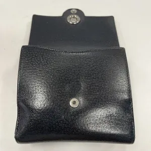 Gucci Eclipse Insignia Black Leather Compact Wallet - Preowned thumbnail 7