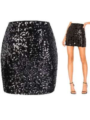 Kenar black sequin skirt 6 thumbnail 2