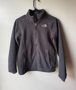 The North Face Full Zip Fleece Jacket Gray Outdoor Hiking XS thumbnail 1