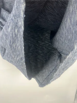Anthropologie Heathered Blue Knot-Shoulder Short‎ Sleeve Tee thumbnail 6