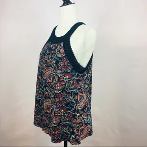 Lucky Brand Sleeveless Floral print Tank Size L thumbnail 5