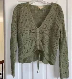 NWT Lightweight Sage Springtime Sweater Size M thumbnail 1