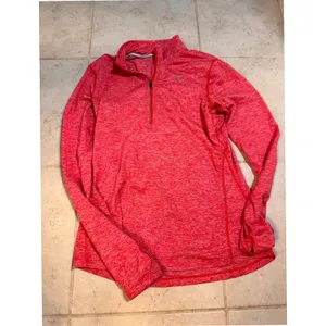 Nike Womens Dri-FIT Element Half Zip Running Top 2 Pack Purple/ Orangered S thumbnail 8
