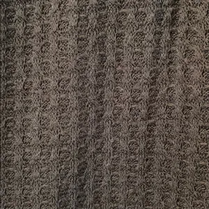 Waffle Knit V Neck Off Shoulder Black Shirt size XL thumbnail 2
