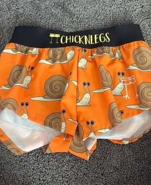 Snail ChicknLegs Athletic Running Shorts Orange Size XXS thumbnail 1