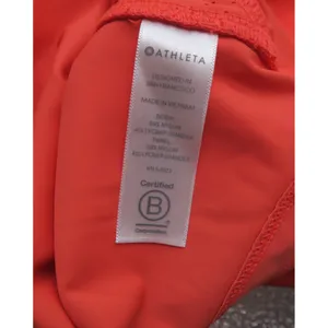 Athleta Womens Small Coral Orange Quarter Zip Sleeveless Cycling Training Top thumbnail 5
