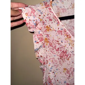 Maurices Floral Button Front Mini Dress Flutter Sleeve XL Pockets Cottagecore thumbnail 4