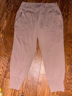 Athleta Rustic Beige Venice Joggers size medium Size L thumbnail 1