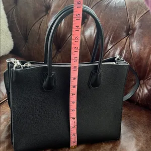 Michael Kors Mercer Large Pebbled Leather Accordion Tote Bag thumbnail 6