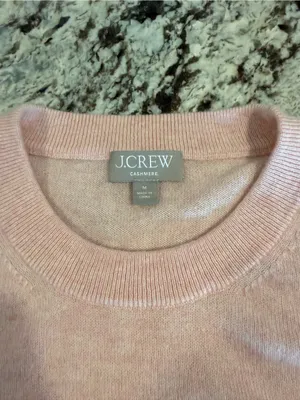 J.Crew 100% Cashmere Crewneck Sweater Pink Size M thumbnail 3