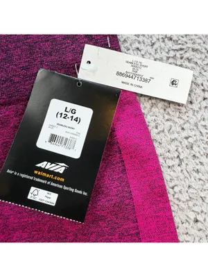 Avia Women’s L 22 Pink Seamless Contour Bike Shorts High Waist Gym Running NWT thumbnail 4