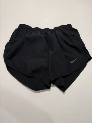 Nike Women’s Black‎ Athletic Running Shorts with Reflective Swoosh Size Small thumbnail 2