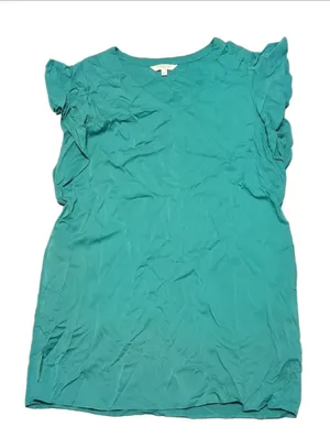 Liverpool Mermaid Teal Flutter Sleeve Dress Size XL thumbnail 1