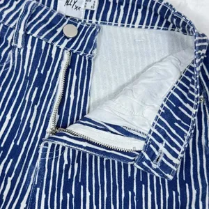 Princess Polly Danica Jeans Womens 0‎ Blue White Painted Stripe Crop Straight thumbnail 7