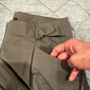 Theory Womens Pants Wide Leg 6 Olivo Color Its Have Tiny Spots See Pictures New‎ thumbnail 3