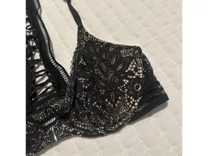 Victoria’s Secret Very Sexy Black Front Close Plunge Bralette XS Extra Small NWT thumbnail 9