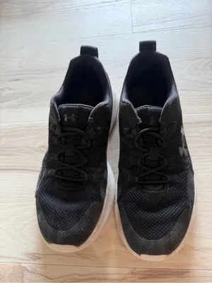 Under Armour Women’s Black and White Athletic Sneakers thumbnail 2
