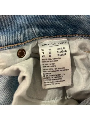 American Eagle Outfitters Mom Straight Denim Jeans Size 00 thumbnail 8