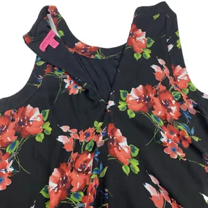 Betsey Johnson Halter Dress Floral Size 8 Flowers Flowy Lined Y2K‎ Romantic thumbnail 5