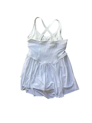 Free people Movement Smockin Hot Tennis Dress White Smocked Athletic NWOT large thumbnail 5