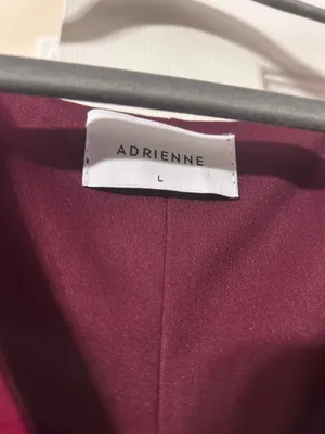 Adrienne Burgundy Office Blouse  thumbnail 3