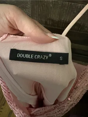 Pink Sequin Draped Cocktail Dress thumbnail 5
