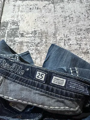 Miss Me Dark Blue Embellished Flare Jeans thumbnail 3