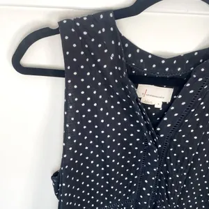 Anthropologie Nia Polka Dot Sleeveless Tunic Top Womens M Babydoll Blouse Preppy thumbnail 6