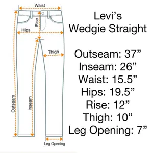 Levi's NWT Wedgie Straight High Rise Jeans thumbnail 8