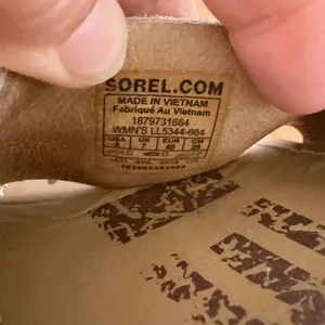 Sorel Ella Sandal Rose Gold Metallic Leather‎ Elastic Cross Strap LL5344-664 9 thumbnail 5