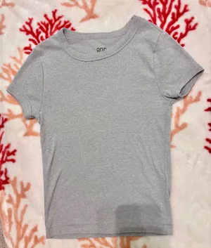 BDG too perfect short sleeve tee grey thumbnail 1