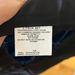 Vintage Y2K Scott McClintock Blue Satin Rhinestone Bedazzled Strapless Corset thumbnail 5