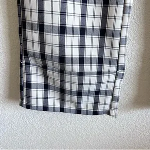 Princess Polly Women's High Rise Rolled‎ Cuff Hem Euros Pants Black/White thumbnail 3