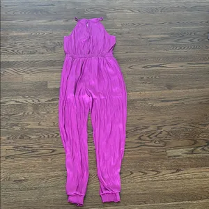 Fate Halter Jumpsuit Pink Size XS thumbnail 7