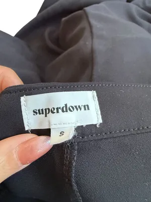 SUPERDOWN Black High Waist Skinny Dress Pants Size Small thumbnail 7