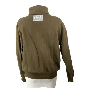 Soul Cycle Women's Olive Green GWCH Fleece Long Sleeve Half Zip Sweatshirt Sz S thumbnail 4