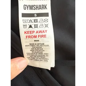 Women's Gymshark Black Sports Bra with White Logo Size S thumbnail 4