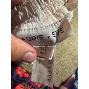 Maurie + Eve Women Light‎ Gray Textured Cotton Elastic Waist Shorts Size US 8 thumbnail 6