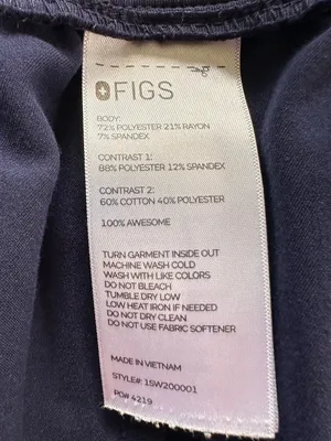 FIGS Zamora Casual Jogger Scrub Pants Navy 3XL thumbnail 8