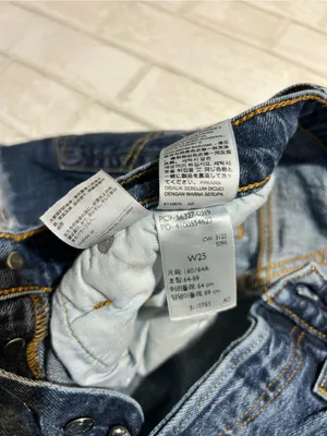 Levi’s 501 Button Fly Denim Shorts Size 25 thumbnail 3